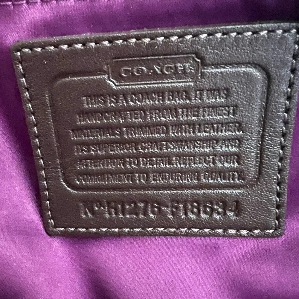 Coach Woven Bag- Pre-Owned - Picture 3 of 5